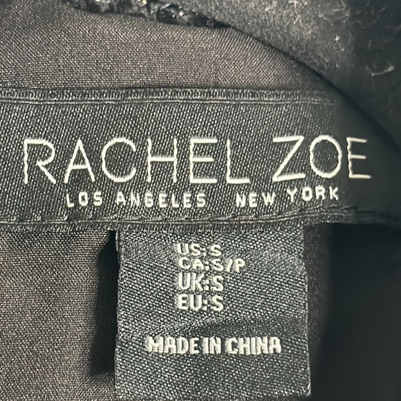 Rachel Zoe black and sliver tweed jacket size small - Picture 6 of 12